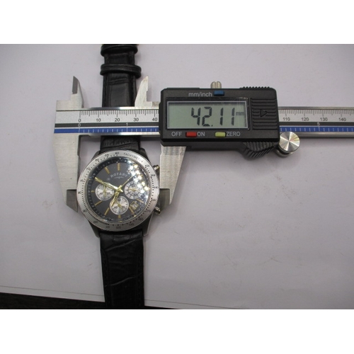 111 - A Rotary chronograph, having new battery and water proof test, in good working order with general us... 