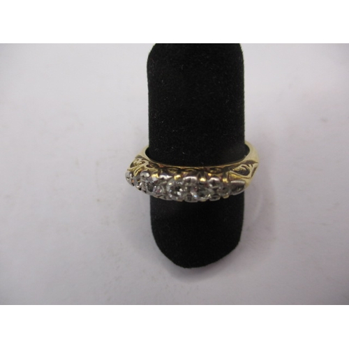 29 - A vintage 18ct yellow gold 5 stone diamond ring, approx. ring size ‘M’, approx. weight 4.8g in useab... 