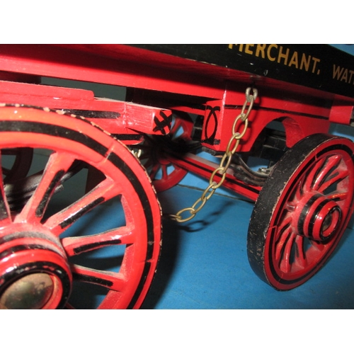 293 - A vintage scratch built model coal cart, for Tom Roxby coal merchant, Waterbeach Cambridgeshire, app... 