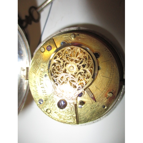 106 - An 18ct gold case pocket watch and 2 silver cased examples, all untested as to  function