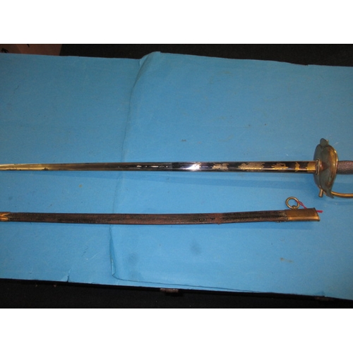 273 - George IV officer's sword by R Johnston, late Bland & Foster, with an engraved steel blade, , in ori... 