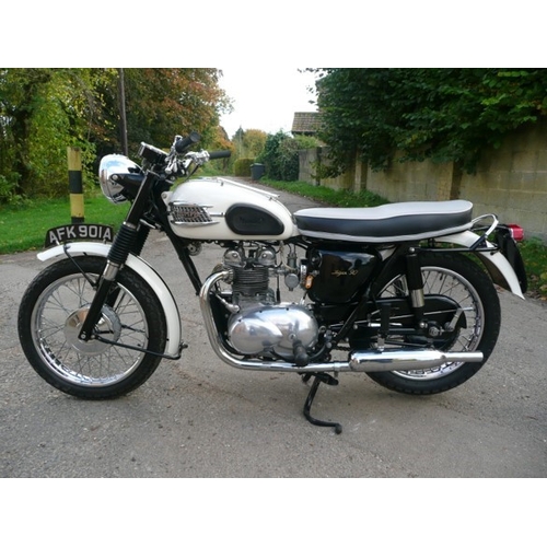 A 1963 Triumph Tiger 90 motorcycle, 350cc twin, matching frame and engine numbers and in near concours condition, with v5 and other paperwork