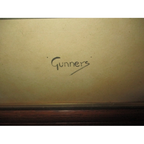 304 - A framed Snaffles military print, the “Gunners”, approx. frame size 69x45cm in good pre-owned condit... 