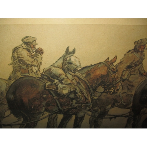 304 - A framed Snaffles military print, the “Gunners”, approx. frame size 69x45cm in good pre-owned condit... 