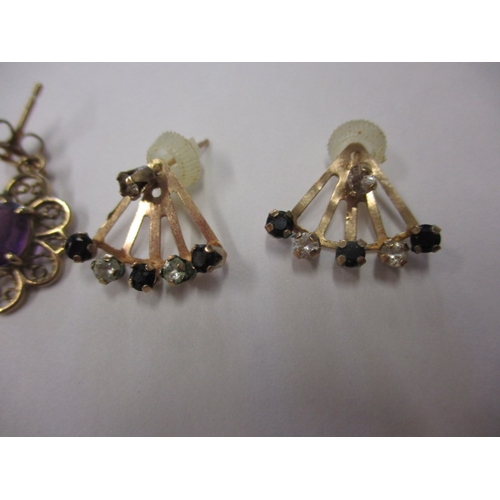 77 - 6 pairs of gold and yellow metal earrings, all in good pre-owned condition, approx. gross parcel wei... 