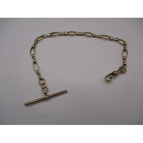 102 - A vintage 9ct gold Albert chain, approx. length 21cm, approx. weight 6.6g, in useable pre-owned cond... 