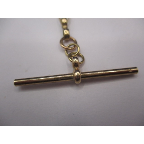 102 - A vintage 9ct gold Albert chain, approx. length 21cm, approx. weight 6.6g, in useable pre-owned cond... 