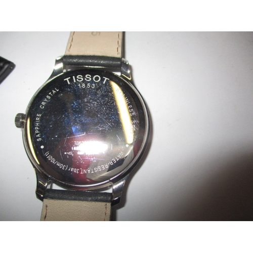 110 - A gents Tissot wrist watch, having date window, with box & paperwork, in near unused condition, not ... 