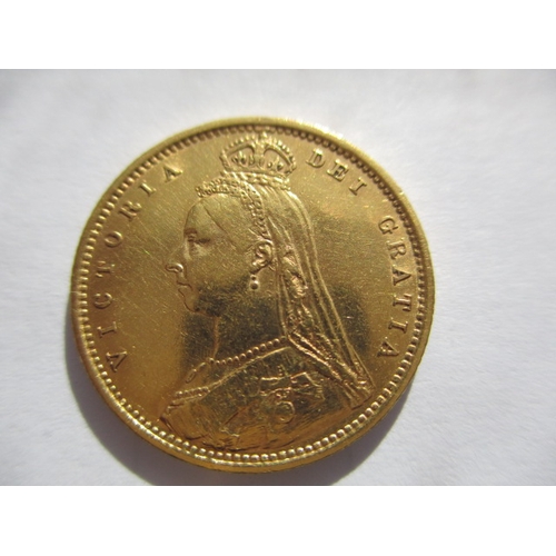 150 - A Victorian gold half sovereign dated 1893, Shield back, a circulated coin with very fine definition... 