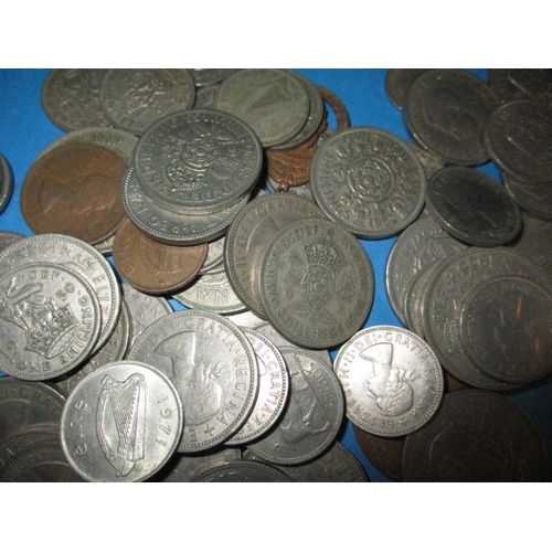 190 - A parcel of pre-decimal coins, to include approx. 165g of part silver examples, all in circulated co... 