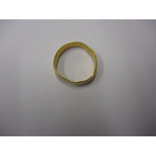 50 - A vintage 22ct yellow gold wedding band, approx. ring size ‘M’ approx. weight 3.6g, used condition a... 