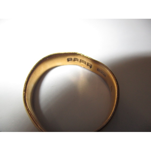 50 - A vintage 22ct yellow gold wedding band, approx. ring size ‘M’ approx. weight 3.6g, used condition a... 