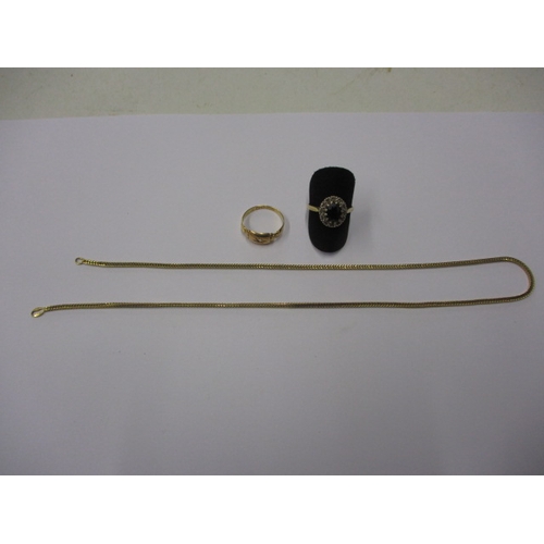 93 - A parcel of 18ct gold jewellery items, approx. gross parcel weight 12.3g, all in used condition with... 