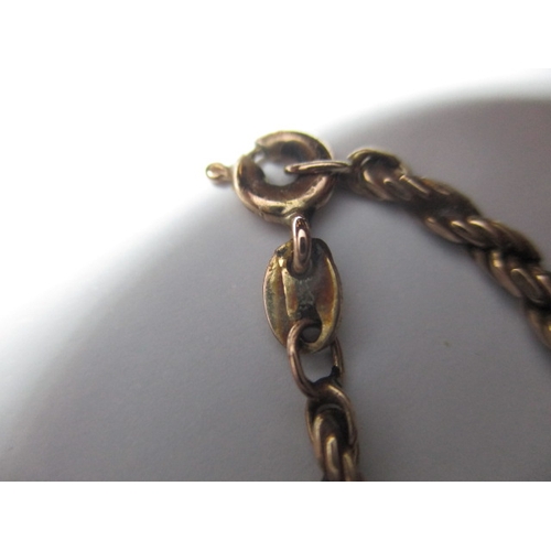 97 - A 9ct gold rope chain with coin mount pendant, approx. linear length 60cm ,approx. gross parcel weig... 