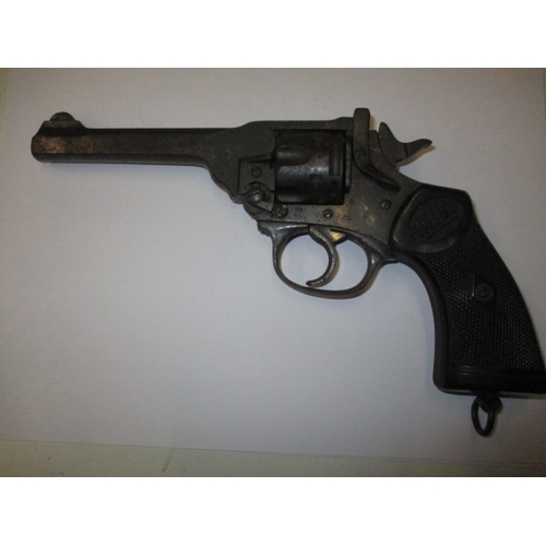 266 - A vintage Webley & Scott service revolver with deactivation certificate, in good collectors pre-owne... 