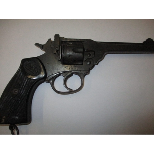 266 - A vintage Webley & Scott service revolver with deactivation certificate, in good collectors pre-owne... 