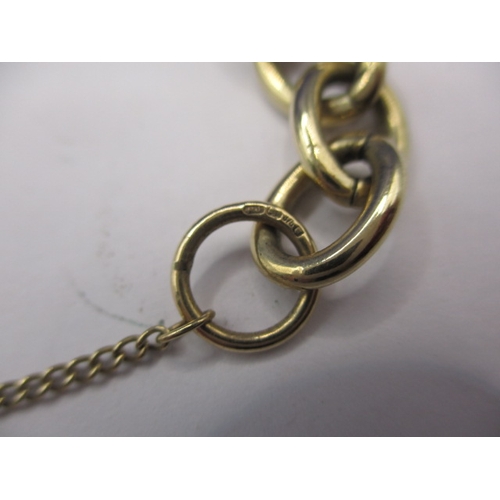 63 - A 9ct yellow gold chain link bracelet, approx. weight 23g in useable pre-owned condition with clasp ... 