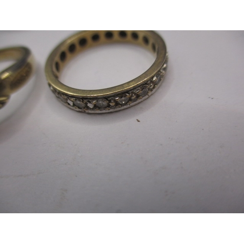 66 - Three vintage 9ct gold rings, various sizes and stones, approx. gross parcel weight 10.5g all in pre... 