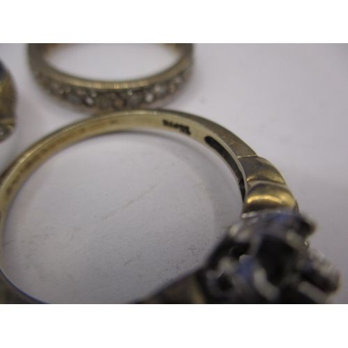 66 - Three vintage 9ct gold rings, various sizes and stones, approx. gross parcel weight 10.5g all in pre... 