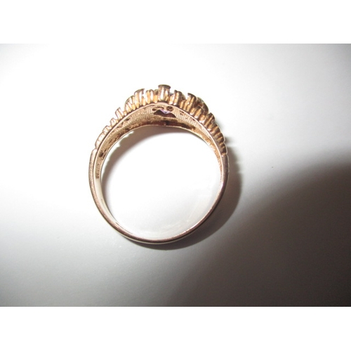 2 - A vintage 18ct yellow gold 3 stone dress ring, approx. ring size ‘N’, approx. weight 4.6g in useable... 