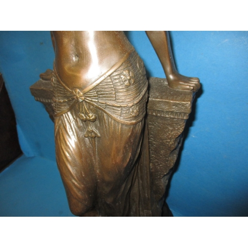 252 - A large Kunst & Ambiente art deco bronze sculpture, approx. height 58cm, a well modelled figure, in ... 