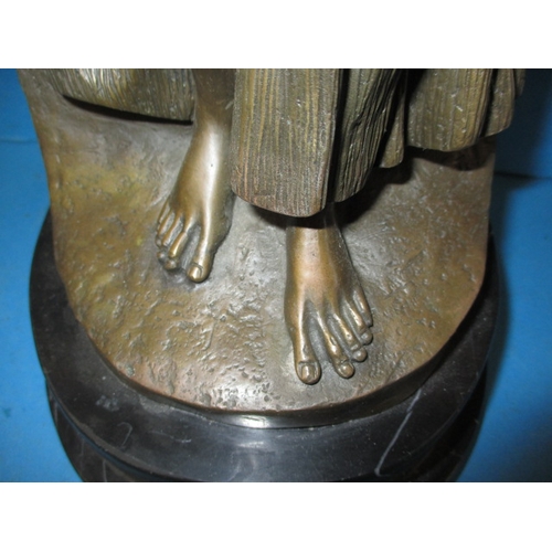 252 - A large Kunst & Ambiente art deco bronze sculpture, approx. height 58cm, a well modelled figure, in ... 