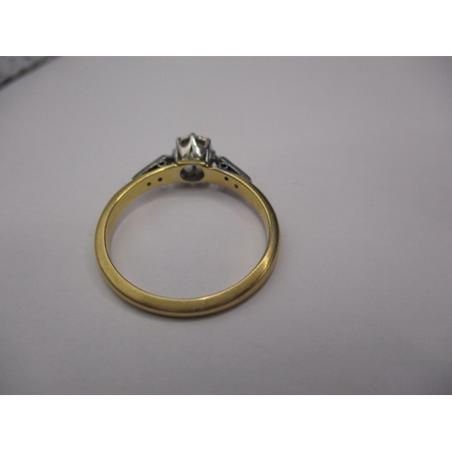 11 - A vintage 18ct yellow gold and platinum diamond ring, approx. ring size ‘P+’, approx. weight 2.8g, i... 