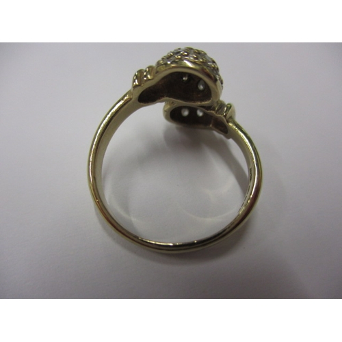 14 - A 9ct yellow gold dress ring, approx. ring size ‘K’ approx. weight 3.3g, in useable pre-owned condit... 