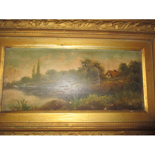 285 - A parcel of antique and later oil paintings, 4 framed, all in need of cleaning or restoration, appro... 