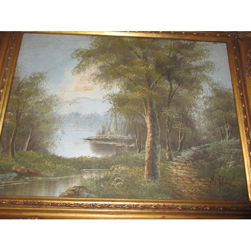 285 - A parcel of antique and later oil paintings, 4 framed, all in need of cleaning or restoration, appro... 