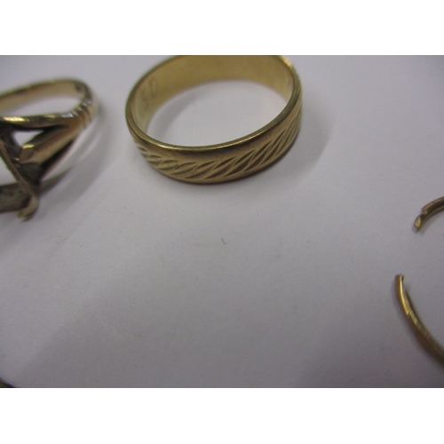 85 - A quantity of 9ct gold jewellery items, approx. gross parcel weight 7.9g some damages