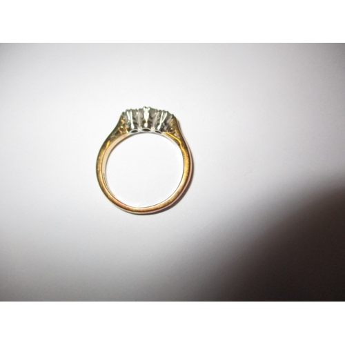 15 - An 18ct gold 3 stone diamond ring, approx. ring size ‘L’, approx. weight 3.5g, in useable pre-owned ... 