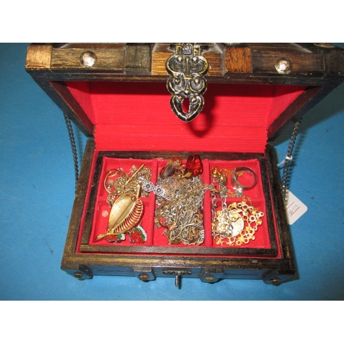 165 - A large quantity of vintage costume jewellery, to include silver items, all in used condition