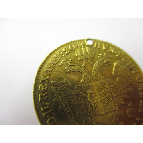 179 - Two 19th century gold coins, both having been drilled, approx. gross parcel weight 5g