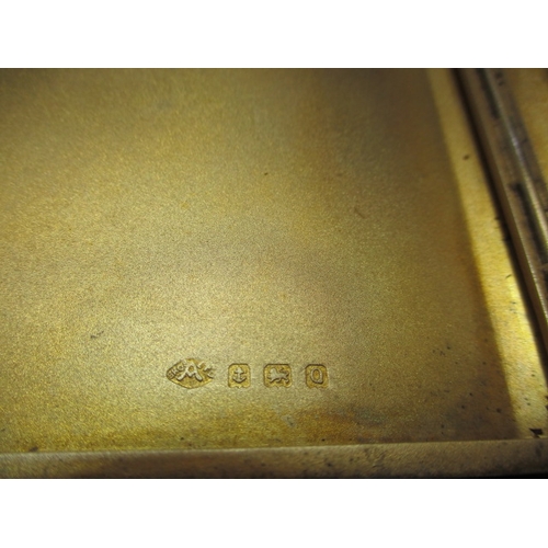 136 - A 1940’s silver cigarette case, with dedication inside. Approximate weight 190g