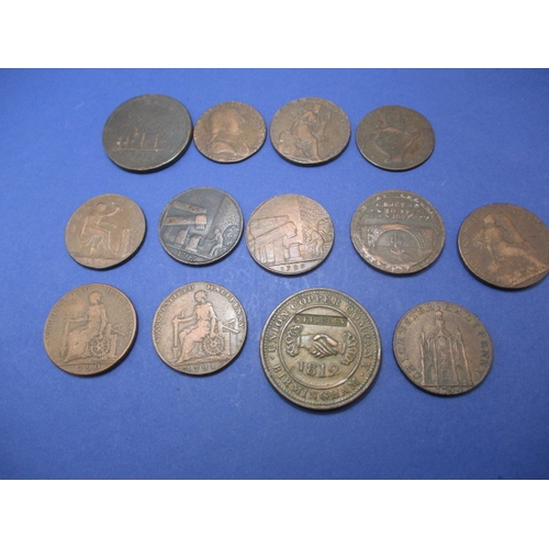 235 - A parcel of 18th and 19th century trade tokens, most associated with Iron works or metal mining, all... 