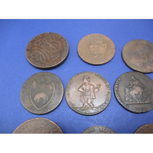 236 - 20 Trade tokens all dating from the 18th or 19th century, to include Coventry examples, all circulat... 