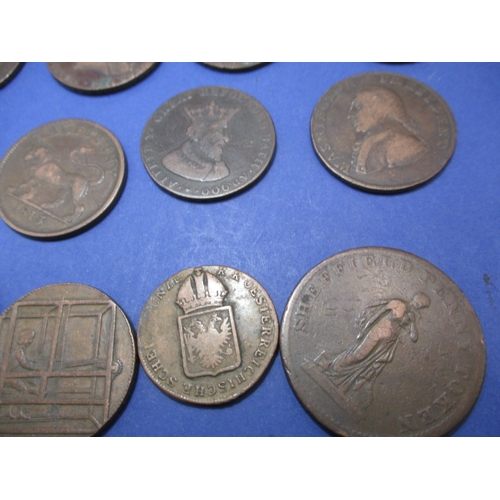 238 - 20 Trade tokens all dating from the 18th or 19th century, all circulated fine grades