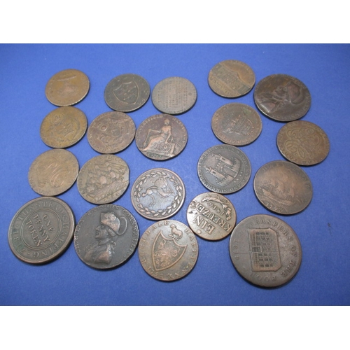 238 - 20 Trade tokens all dating from the 18th or 19th century, all circulated fine grades