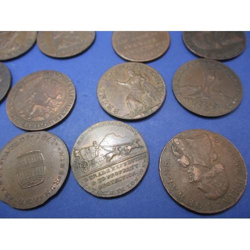 239 - 20 Trade tokens all dating from the 18th or 19th century, to include Brighton Camp examples, all cir... 