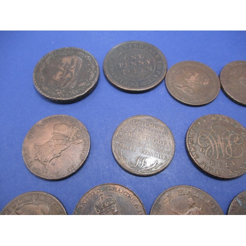 240 - 20 Trade tokens all dating from the 18th or 19th century, to include Anglesey mining examples, all c... 