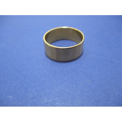 49 - A vintage 22ct yellow gold wedding band, approx. ring size ’O’, approx. width 7.5mm, approx. weight ... 