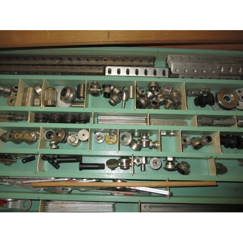 281 - A Swedish Automat engineering construction set, in original wood case, probably not complete