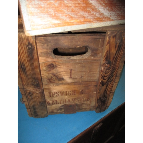 293 - Two vintage packing crates with original signage, one for CWS Lard the other Tollemache Brewery, bot... 