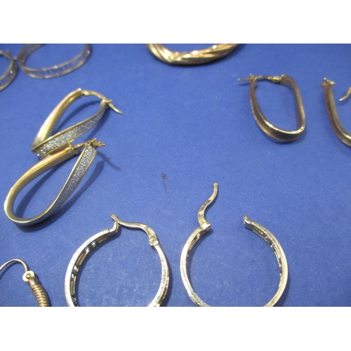 104 - A parcel of gold and yellow metal earrings, some pairs, all pre-owned, approx. gross parcel weight 2... 