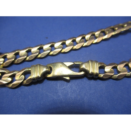 105 - A vintage 9ct gold curb link bracelet, approx. linear length 19cm, approx. weight 14.3g in useable p... 