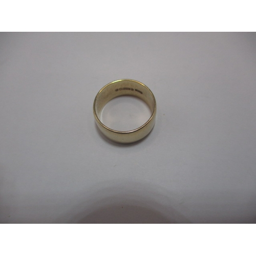 53 - A vintage 9ct yellow gold wedding band, approx. ring size ‘L’, approx. width 8mm, approx. weight 4.4... 