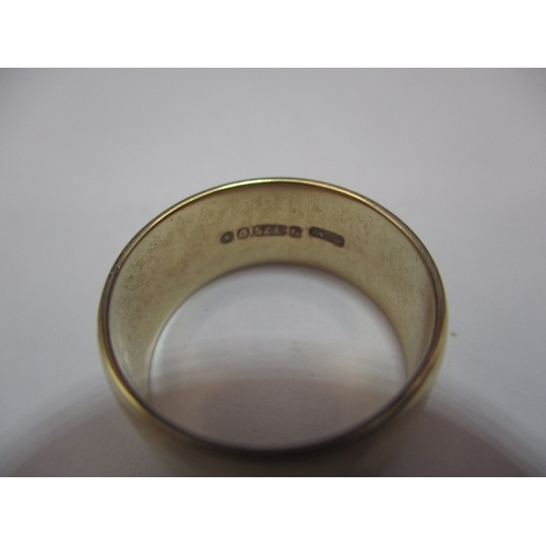 53 - A vintage 9ct yellow gold wedding band, approx. ring size ‘L’, approx. width 8mm, approx. weight 4.4... 