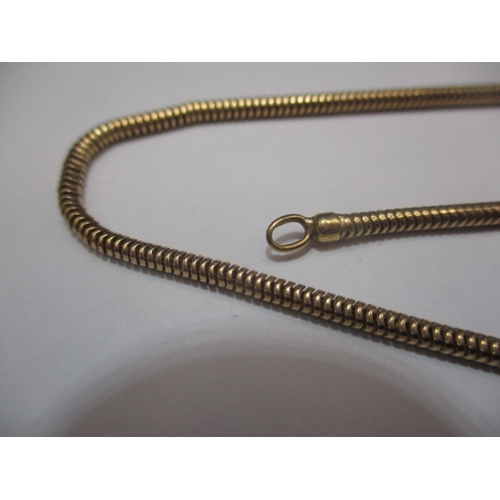 108 - A 9ct yellow gold necklace chain, approx. linear length 39cm, approx. weight 7.9g in useable pre-own... 