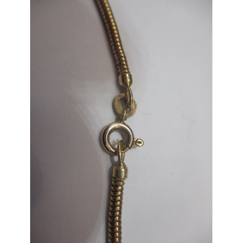 108 - A 9ct yellow gold necklace chain, approx. linear length 39cm, approx. weight 7.9g in useable pre-own... 